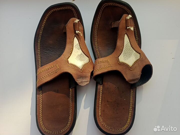 Сланцы женские 38 натуральная кожа