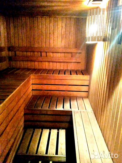 Русская баня на дровах с мангалом и беседкой