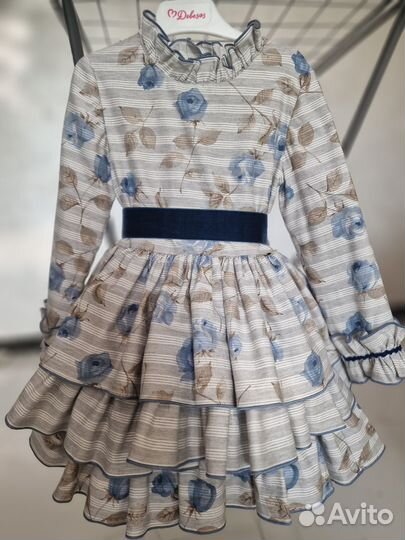 Детское нарядное платье 104-110