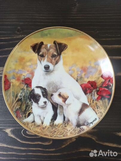 Тарелки декоративные Джек Рассел, США