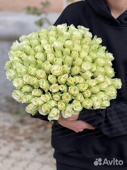 Букет из 101 белой розы