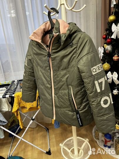 Куртка зимняя для девочки размер 140-146