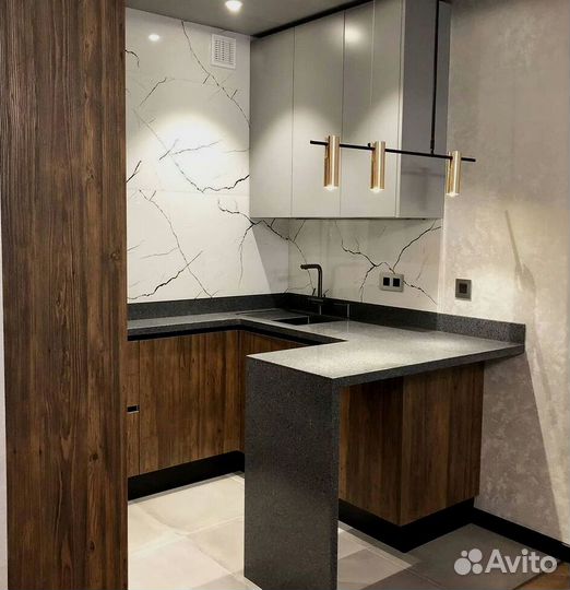 Современная кухня на заказ мдф фасады