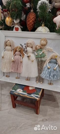 Макраме. Семейные картины из кукол. Ручная работа