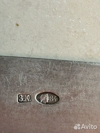 Столовая ложка серебро 84 проба