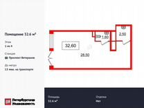 Продам помещение свободного назначения, 32.6 м²