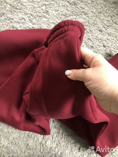 Брюки утепленные штаны на флисе палаццо