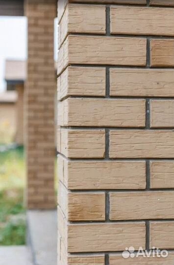 Кирпич облицовочный Мокко дикий камень 1.4 нф