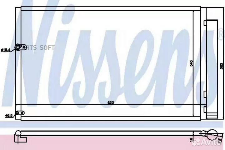 Радиатор кондиционера toyota prius (2004) prius 1