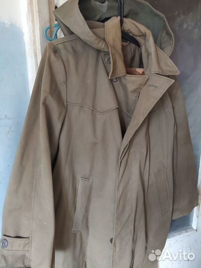 Плащ армейский прорезиненный СССР