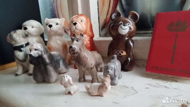 Фарфор фигурки собаки лфз и ки-ий з. СССР. Обмен