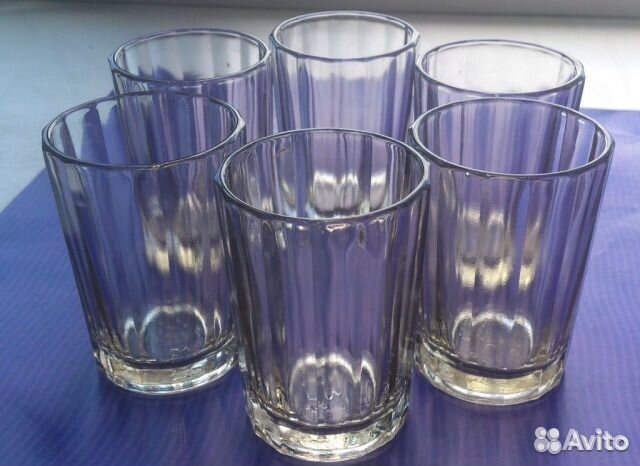 Граненые стаканы рюмки фужеры розетки