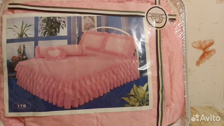 Покрывало на 2 х спальную кровать бу