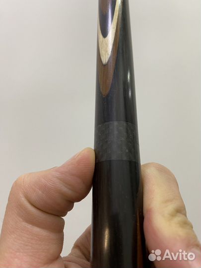 Кий для русского бильярда Классик черный термограб