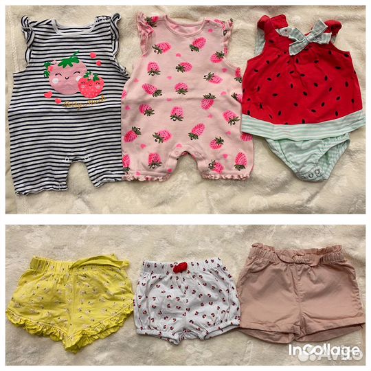 Вещи пакетом на девочку 68-74