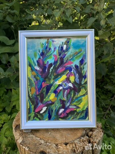 Живописная картина маслом «Летняя», 15*20