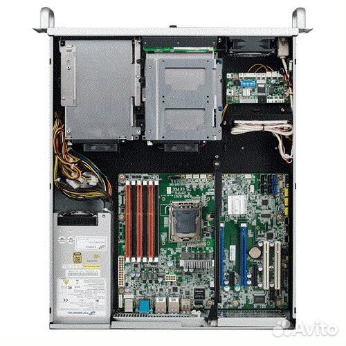 HPC-7242MB-00XE 2U Rackmount Chassis, ATX, Drive b