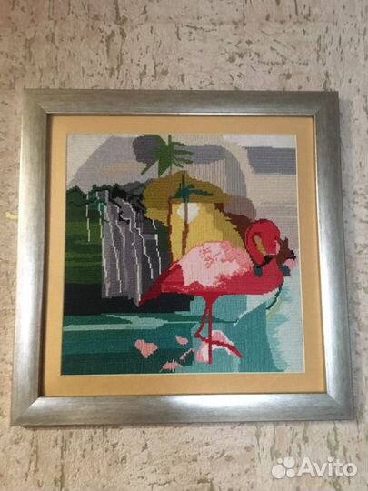 Картины вышиты в ручную
