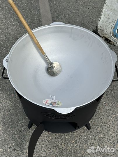 Очаг для казана с трубой и дверцей 60 л 80 л 110