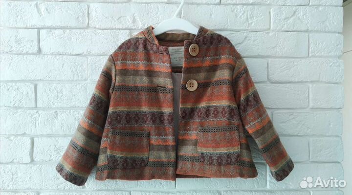 Брендовый пиджак Zara 18-24 мес