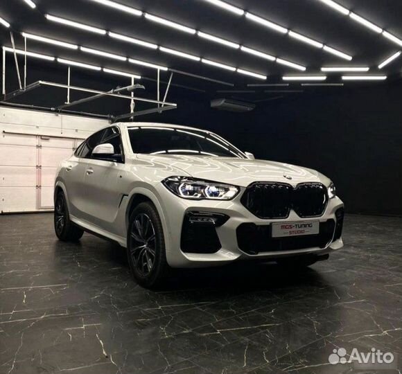 Решетка в BMW Х6 G06 стиль M-Perfomance Black