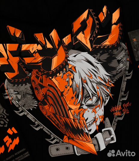 Худи Denji nikifilini человек бензопила