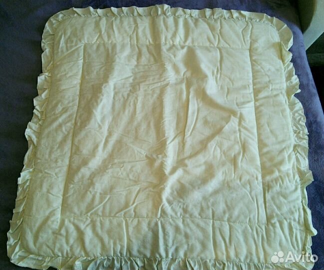 Конверт-одеяло с завязкой и меховой вставкой