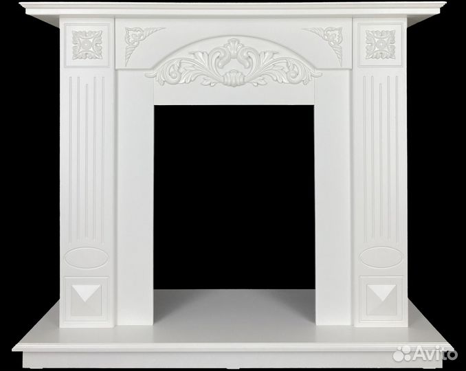 Портал для камина Cold fire Lantana light белый