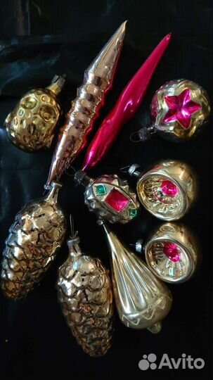 Солнце Прожектор Шишки елочные игрушки СССР