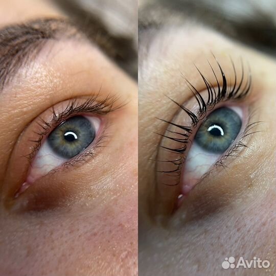 Коррекция бровей, ламинирование ресниц