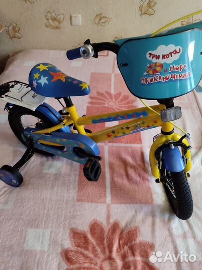 Велосипед детский 3 кота 12 дюймов