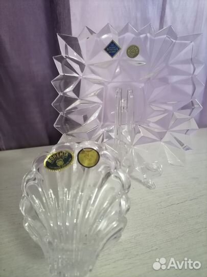 Хрустальная ваза чехия