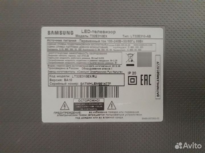 Разбор Samsung t32e310ex