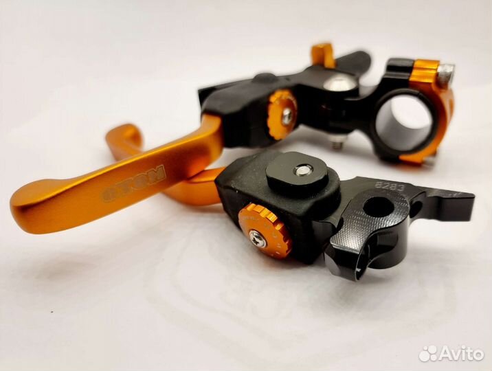 Комплект рычагов сцепления/тормоза otom оранжевый