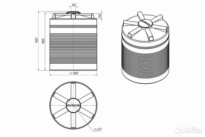 Емкость пластиковая