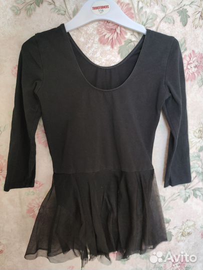 Купальник гимнастический черный