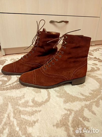 Ботинки женские 37 размер натуральная замша