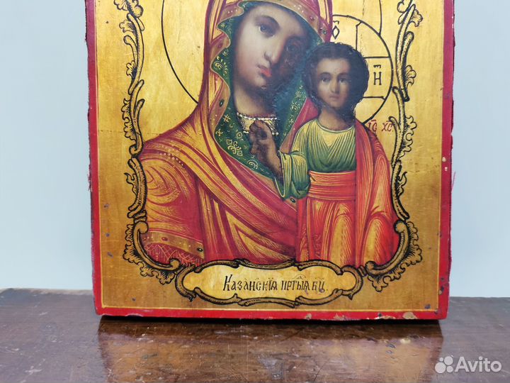 Икона Казанская Пресвятая Богородица 19 век
