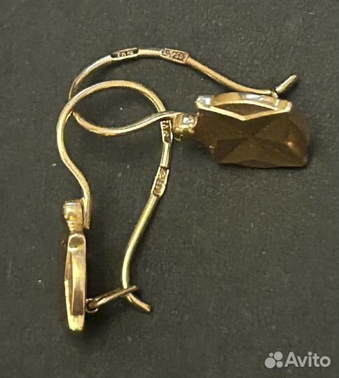 Золотые серьги СССР