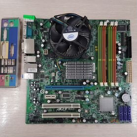 Комплект MB MG43M, s775, DDR3 + CPU E8400 + Cool