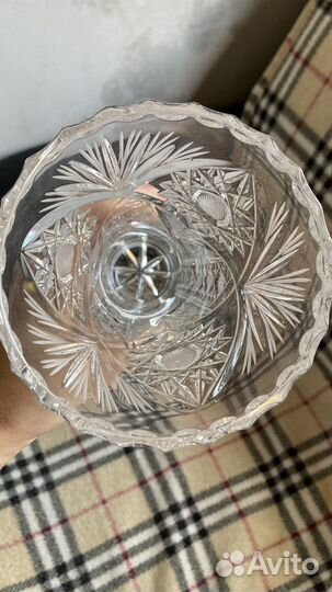 Ваза хрусталь Бронь до 22.08