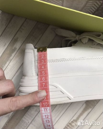 Кеды кожаные женские