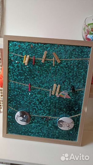 Рамка для фотографий с пайетками