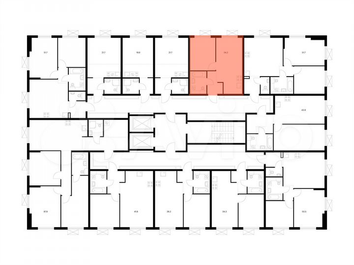 1-к. квартира, 34,2 м², 2/9 эт.