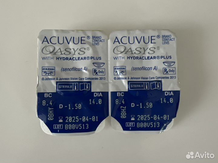 Линзы контактные Acuvue oasys