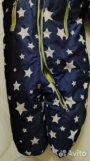 Зимний комбинезон синий 92