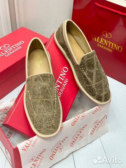 Слипоны Valentino натуральные женские