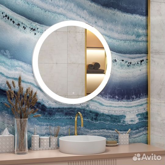 Зеркало в ванную круглое