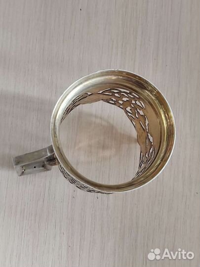 Подстаканник серебряный. 875 проба