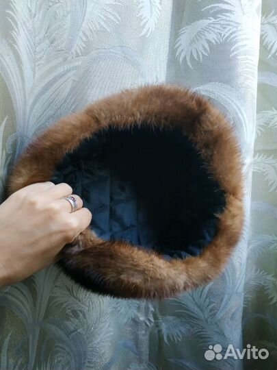 Норковая шапка мужская